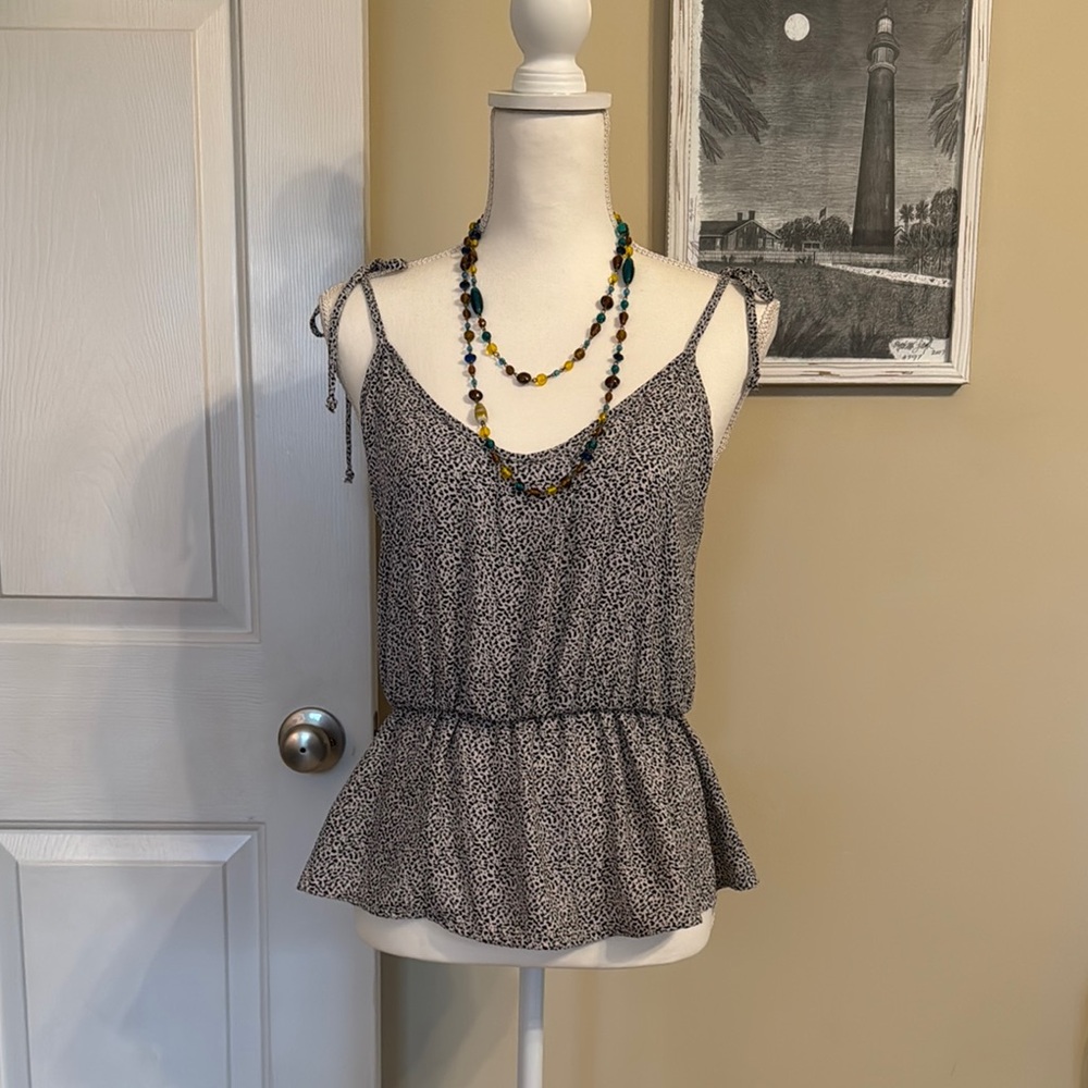 Stylish Black and Tan Women's Top